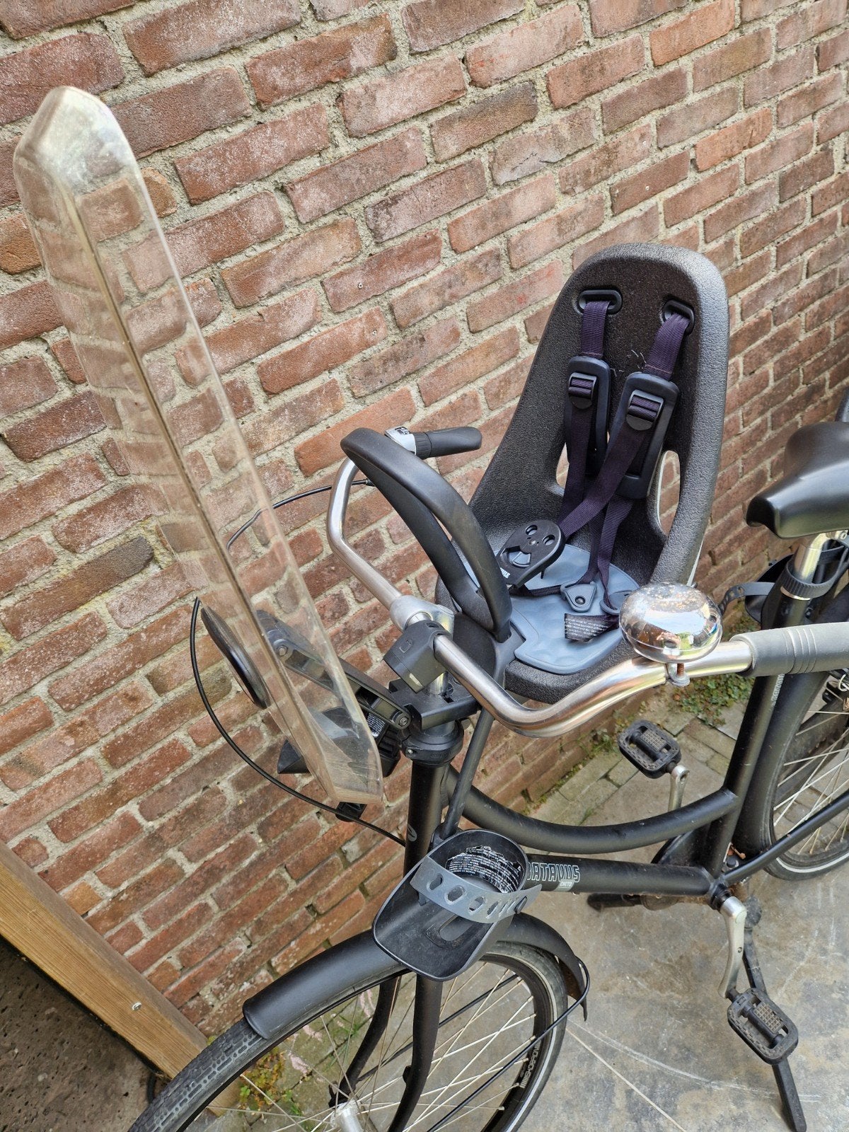 Thule Yepp voorzitje met windscherm, Fietsen en Brommers, Fietsaccessoires | Fietsstoeltjes, Ophalen, Gebruikt