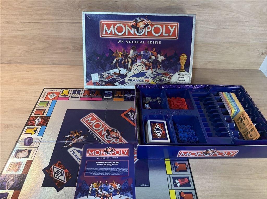 monopoly wk voetbal editie france 98 - s6948, Verzenden, Zo goed als nieuw