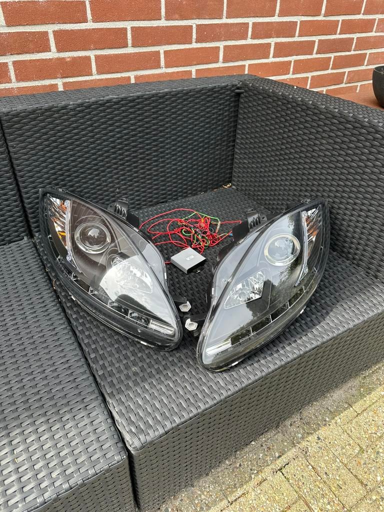 Seat Leon 1P koplampen met LED DRL strip, Ophalen, Gebruikt, Seat