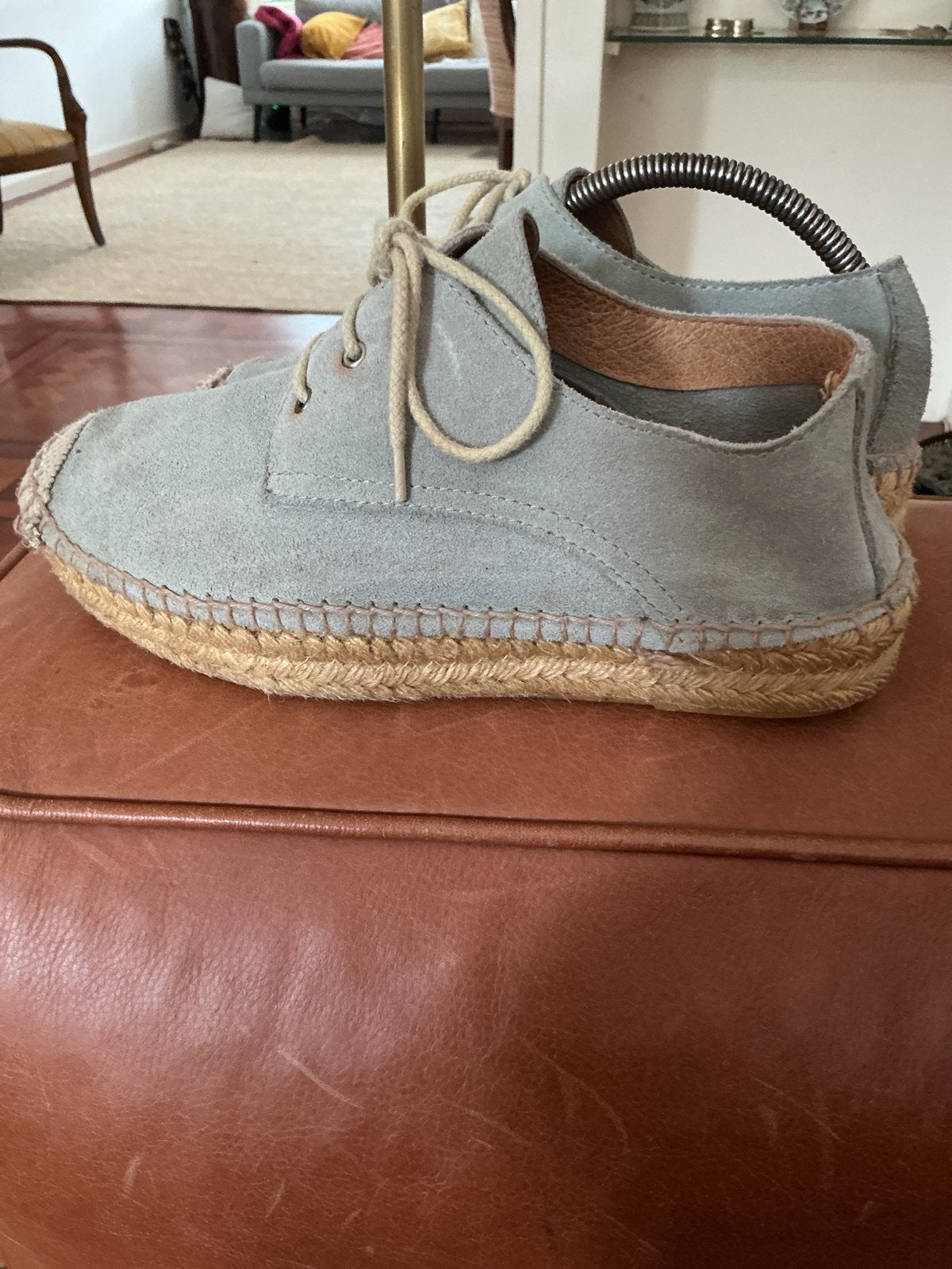 Fred de la Bretoniere Espadrilles Plateau Suède Maat 39, Kinderen en Baby's, Ophalen of Verzenden, Zo goed als nieuw