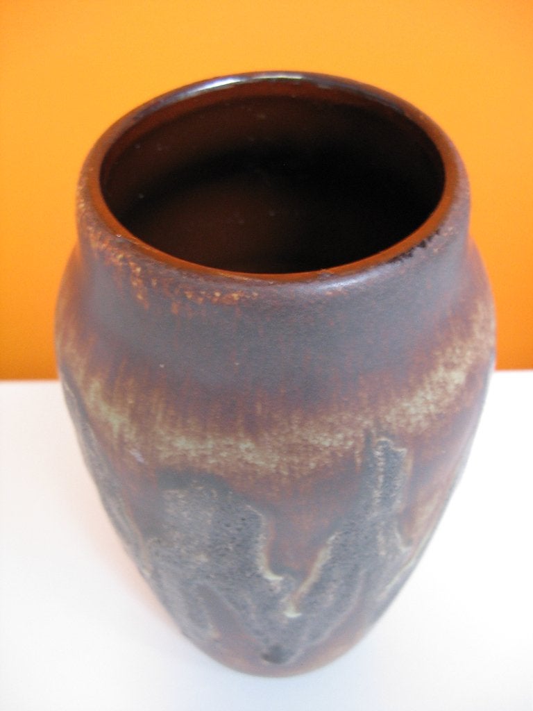 retro vintage fat lava vaas Scheurich West Germany 1959, Ophalen of Verzenden, Zo goed als nieuw, 22 cm, Steen/keramiek