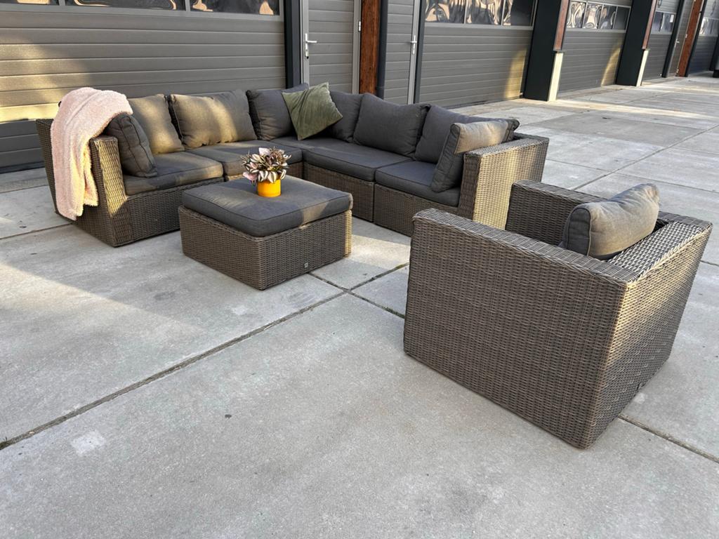 P&R Design Hoekloungeset - Zo goed als nieuw, 5 zitplaatsen, Bank, ., Ophalen of Verzenden