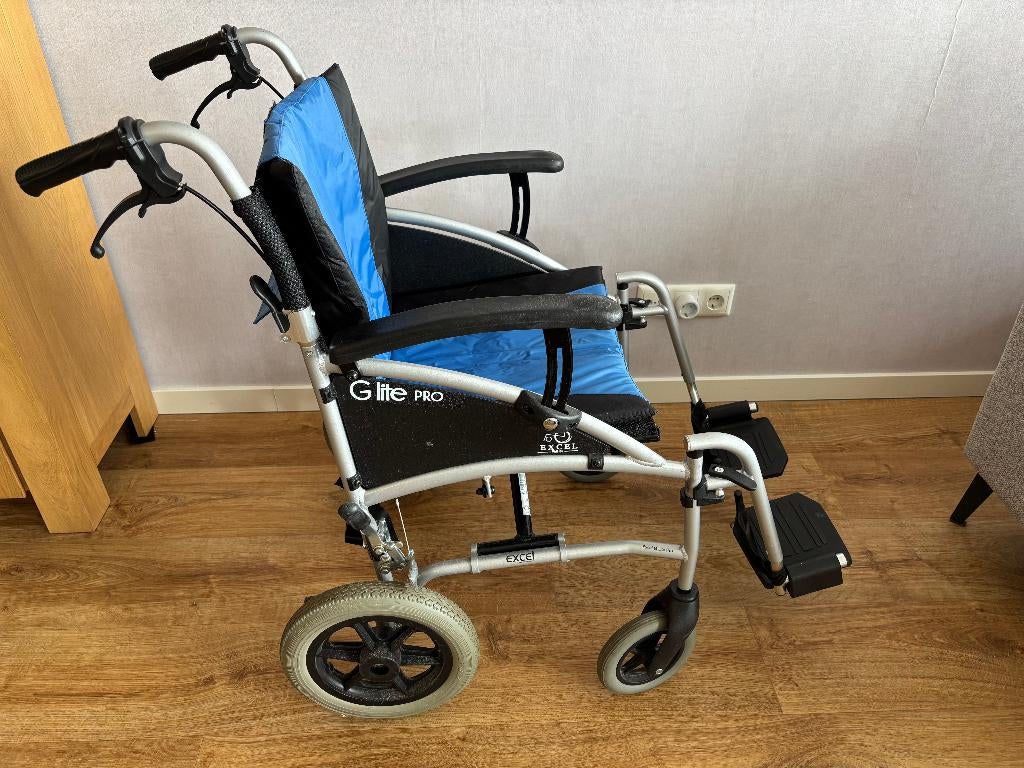 Excel G-Lite Pro transport rolstoel, Diversen, Ophalen, Inklapbaar, Gebruikt, Duwrolstoel