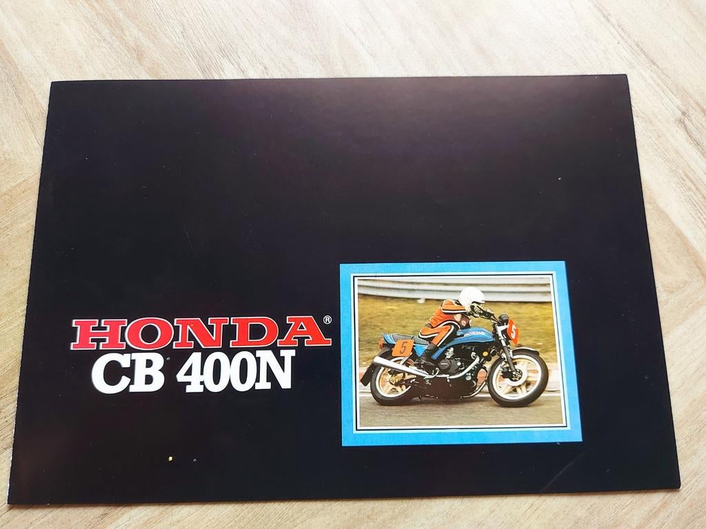 Honda CB 400 N motorfiets folder NL, Ophalen of Verzenden, Honda