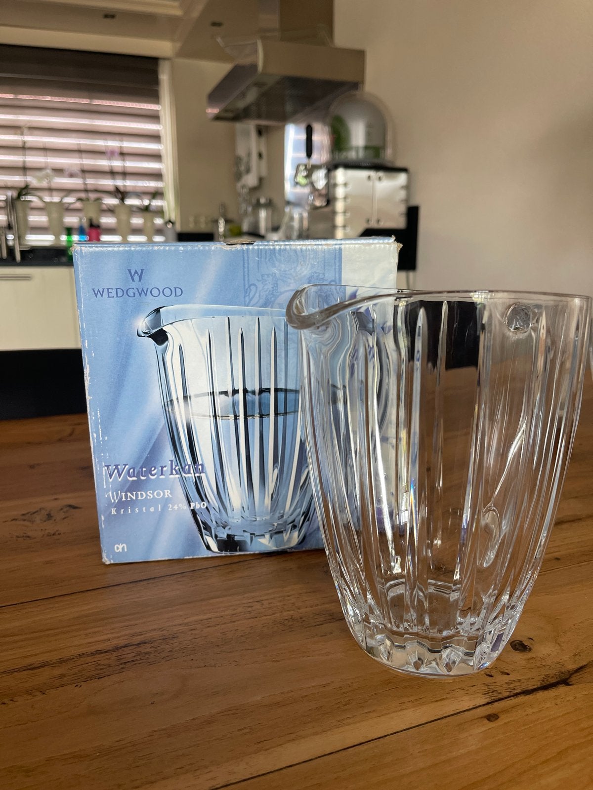 Wedgwood Windsor Kristal 24% PbO Waterkan, Ophalen of Verzenden