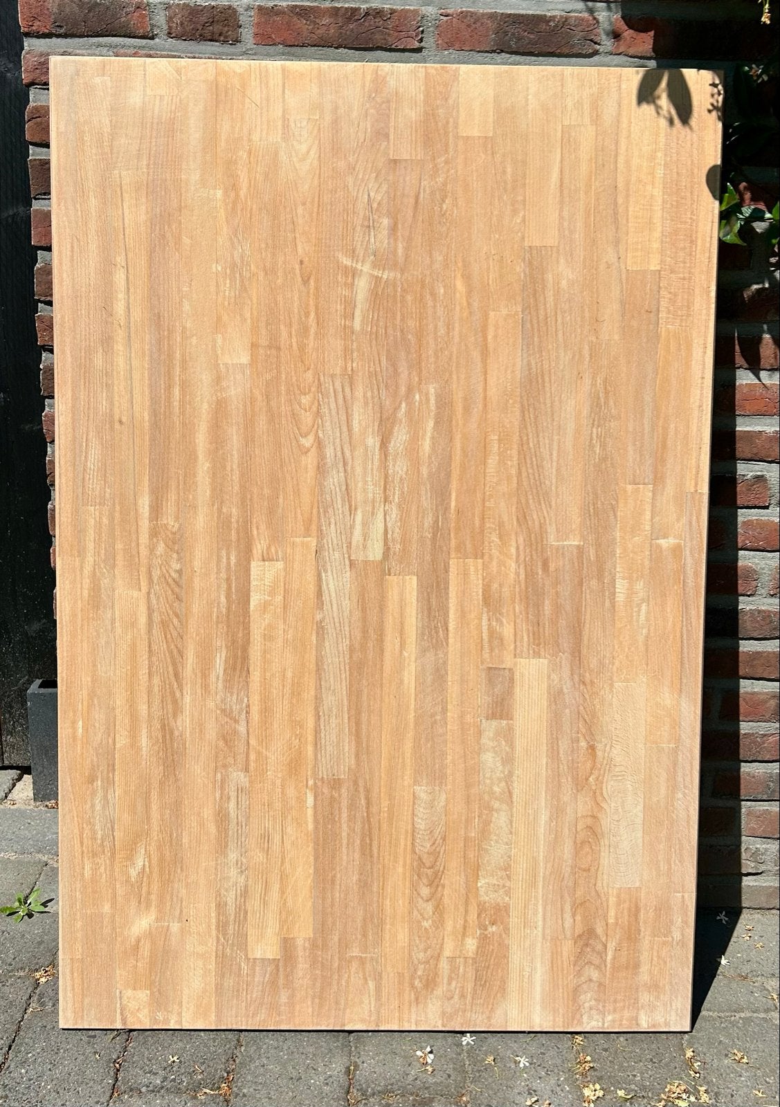 Massief houten tafelblad - Rechthoekig, Huis en Inrichting, Tafelonderdelen, Ophalen, Gebruikt, 50 tot 100 cm, Rechthoekig