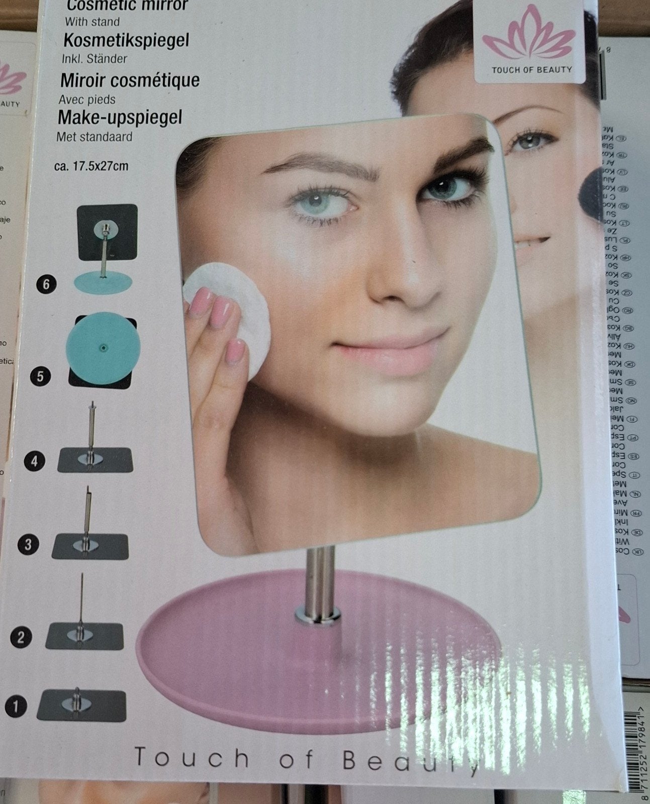 party 8 stuks Make-up spiegel met standaard - Touch of Beaut, Jewel, Jewel, Jewel, Nieuw