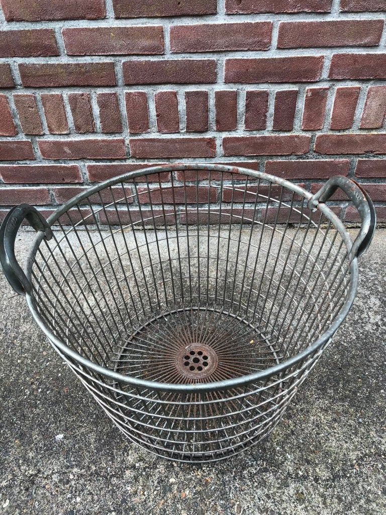 Oude ijzeren Aardappel mand, Antiek en Kunst, Curiosa en Brocante, Ophalen of Verzenden