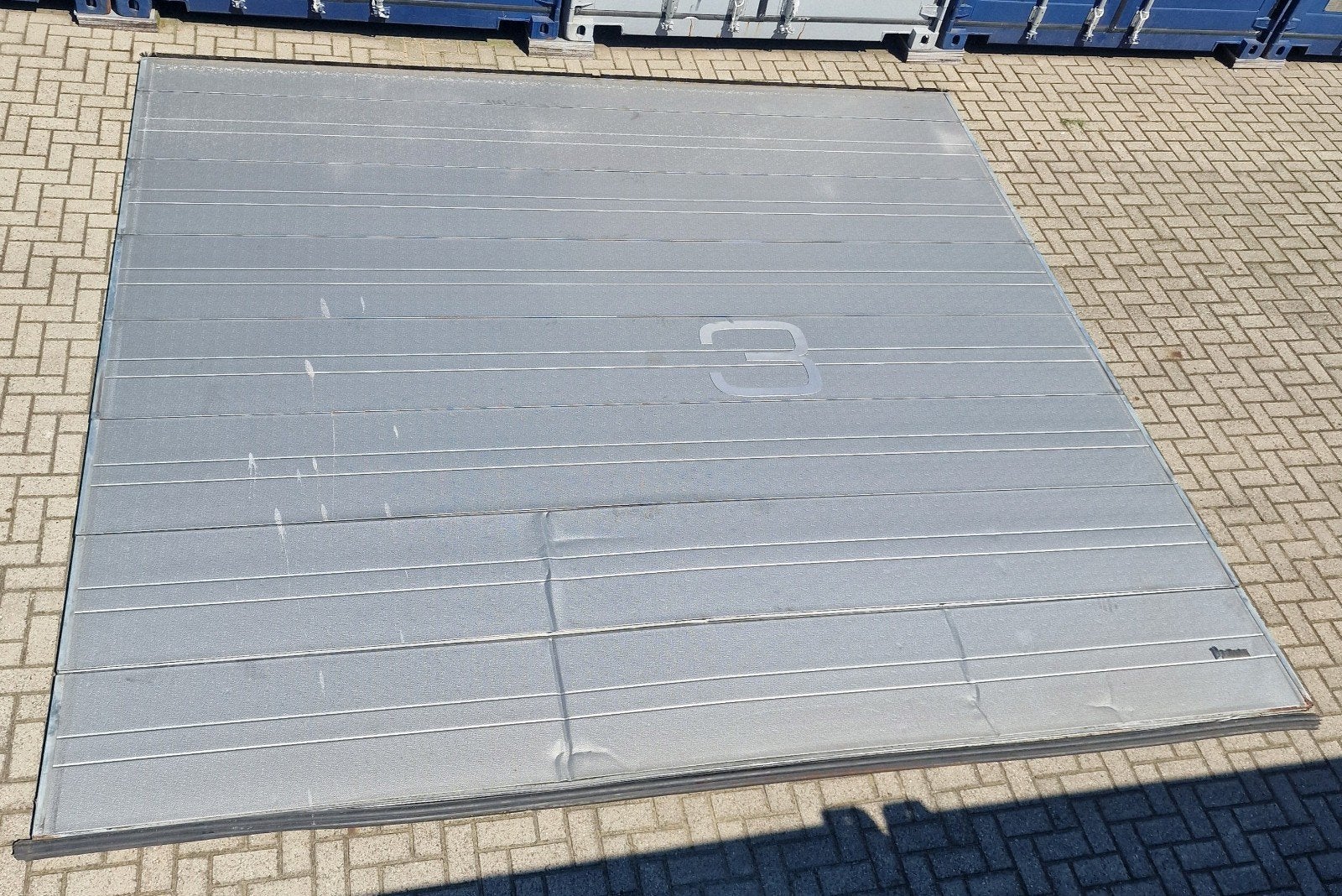 4740 x 4200 hallington 60 mm deurblad overheaddeur, Gebruikt, Garagedeur, Ophalen of Verzenden, Metaal