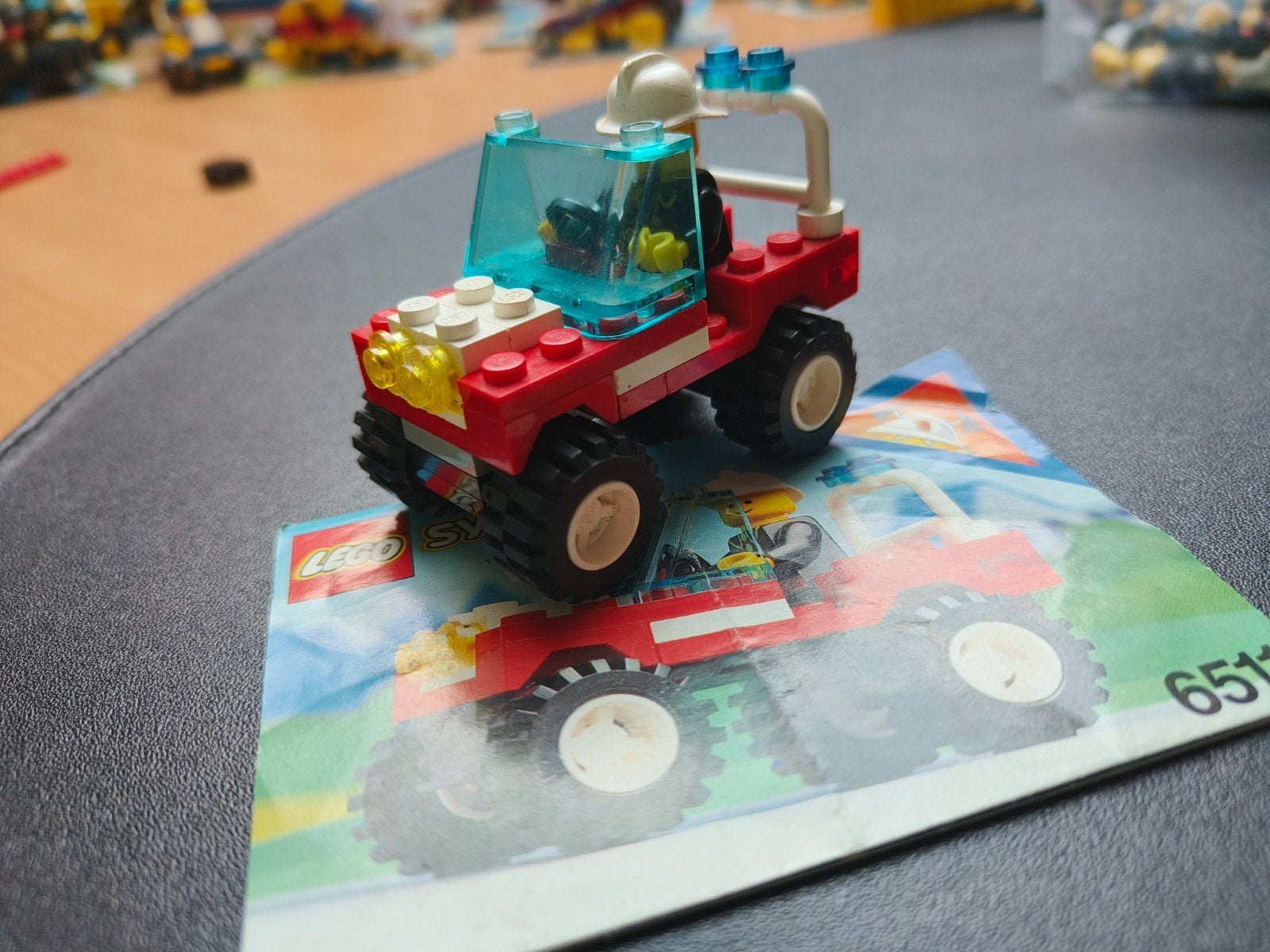 Lego System 6511: Red Fire Chief's Car - Vintage Set, Compleet, Lego, Ophalen of Verzenden, Complete set
