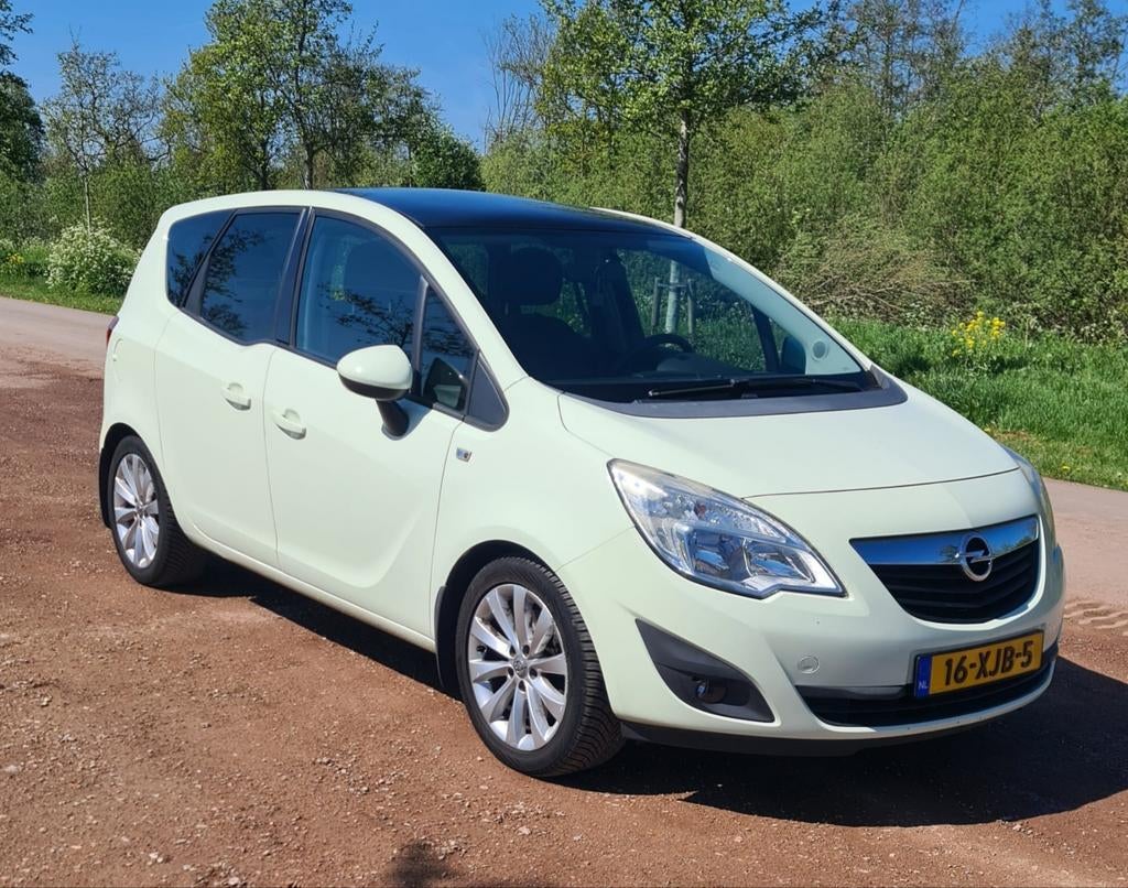 Opel Meriva 1.4 Turbo Ecotec 103KW 2012 Groen, Auto's, Opel, Particulier, Meriva, ABS, Adaptive Cruise Control, Airbags, Airconditioning