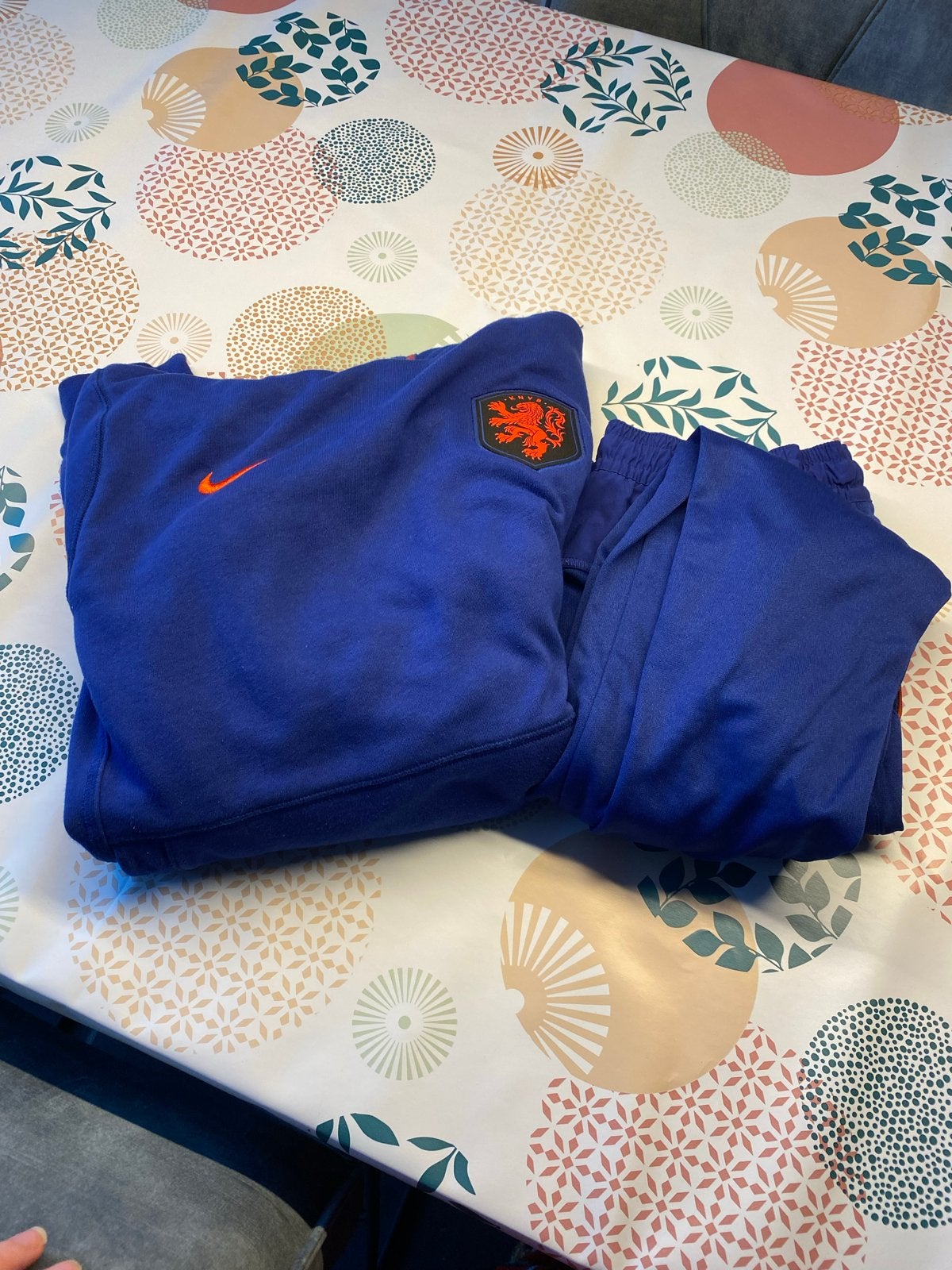 Nederlands Elftal Trainingspak Maat S, Blauw, Ophalen of Verzenden, Voetbal, Gedragen