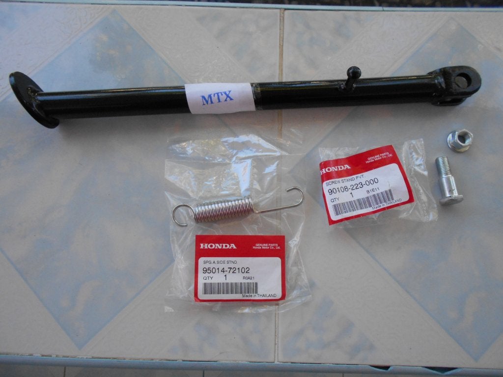 Nieuwe Zijstandaard Compleet Set Voor MTX Totale Lengte 37cm, Motoren, Verzenden