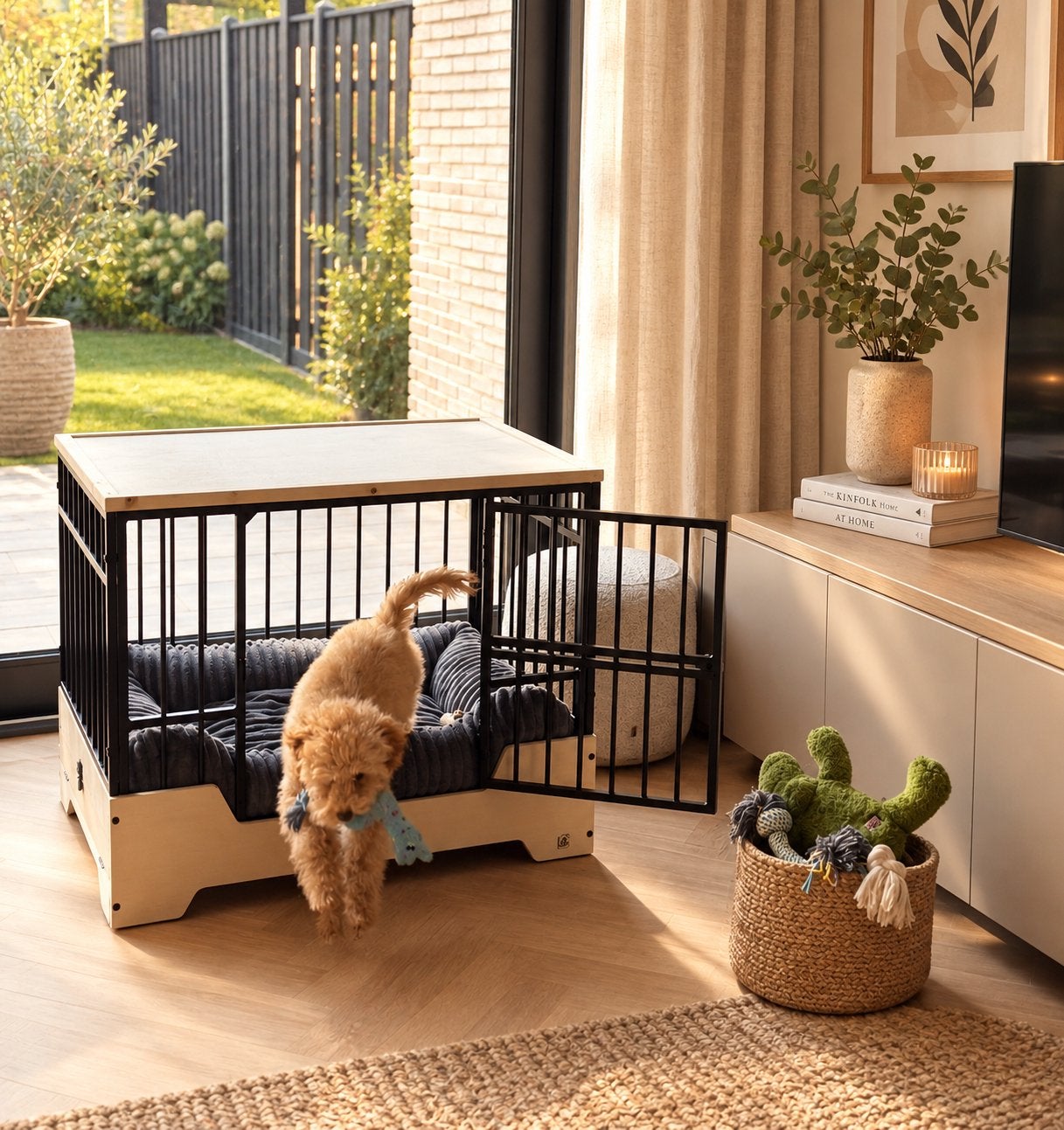 Hondenbench by lotte maat L, Dieren en Toebehoren, Ophalen, By lotte, Zo goed als nieuw, Bylotte