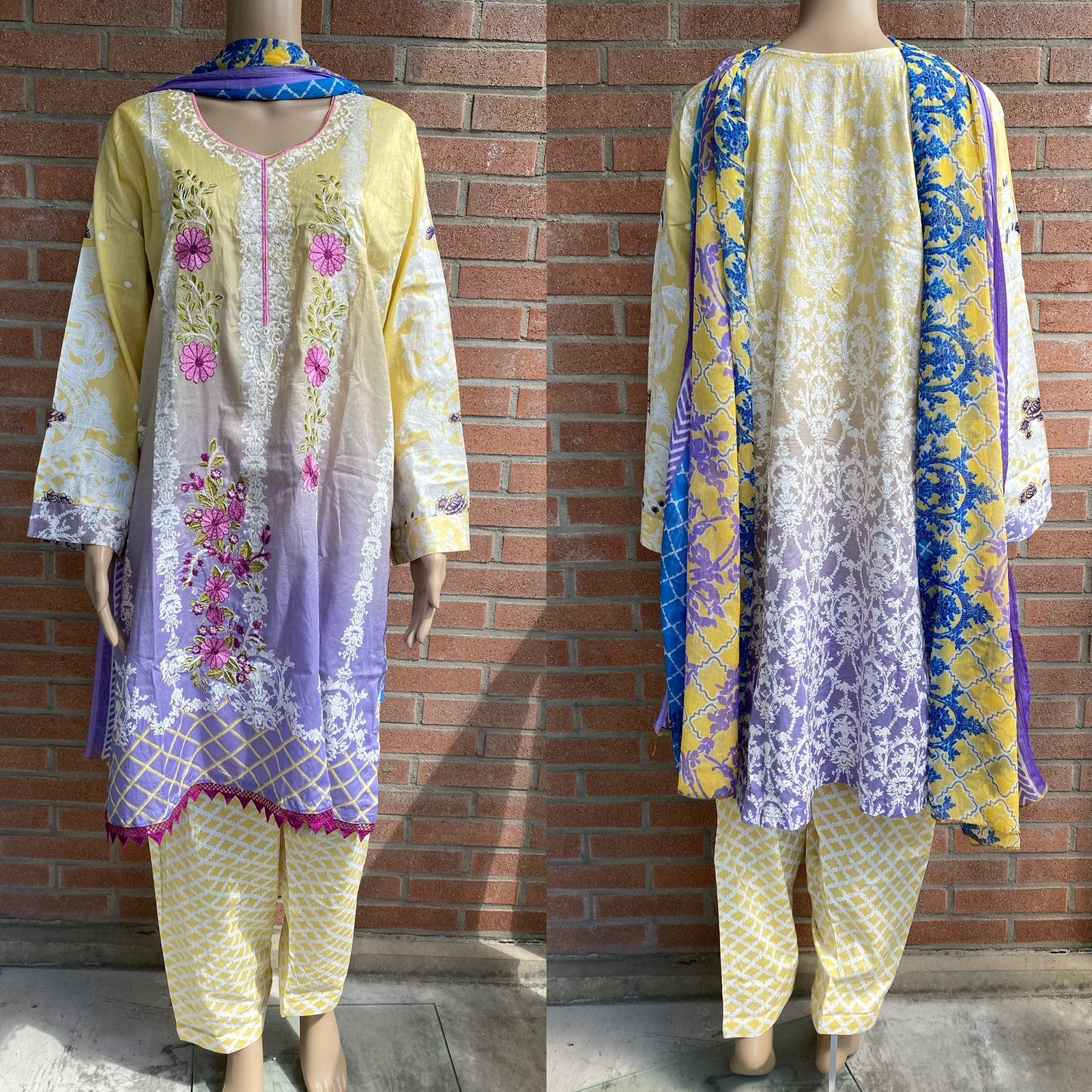 Salwar kameez anarkali churidar saree lengha jurk geel XL, Kleding | Dames, Geel, Maat 46/48 (XL) of groter, Nieuw, Ophalen of Verzenden