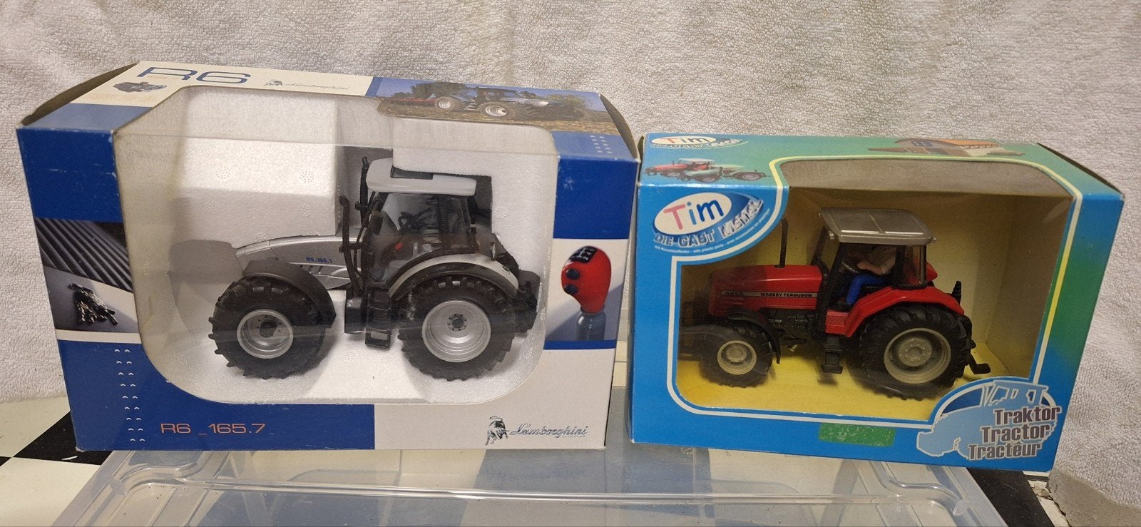 Massey Ferguson Lamborghini Britains Ros teab, Ophalen of Verzenden, Nieuw, Tractor of Landbouw, Britains