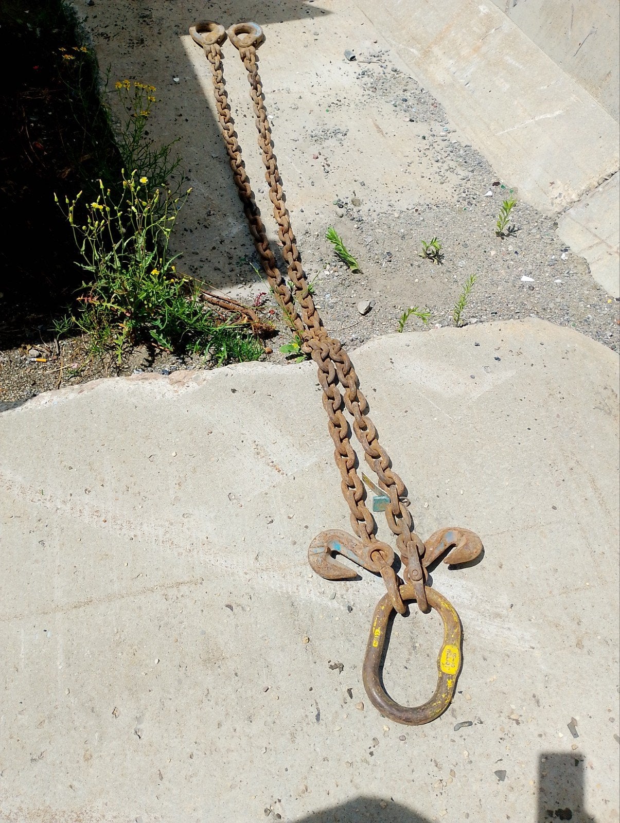 2 sprong ketting 10 ton met inkort klauwen, Ophalen of Verzenden