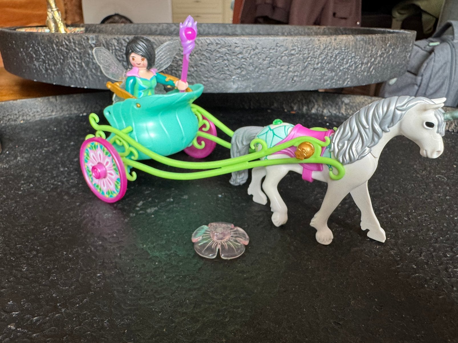 Playmobil 5446, eenhoornkoets met vlinderfee, Ophalen of Verzenden, Zo goed als nieuw