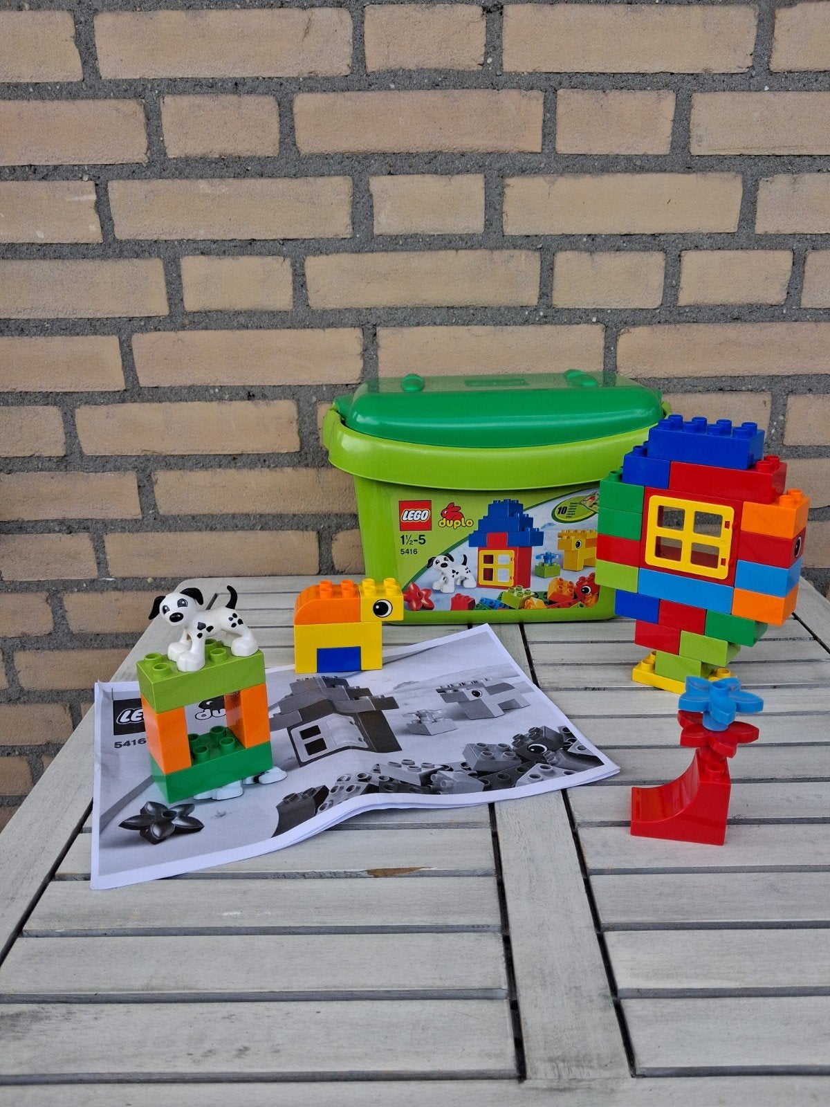 Duplo (Lego) 5416: Grote Bouwdoos met instructies en doos, Gebruikt, Overige thema's, Inclusief doos, Ophalen of Verzenden