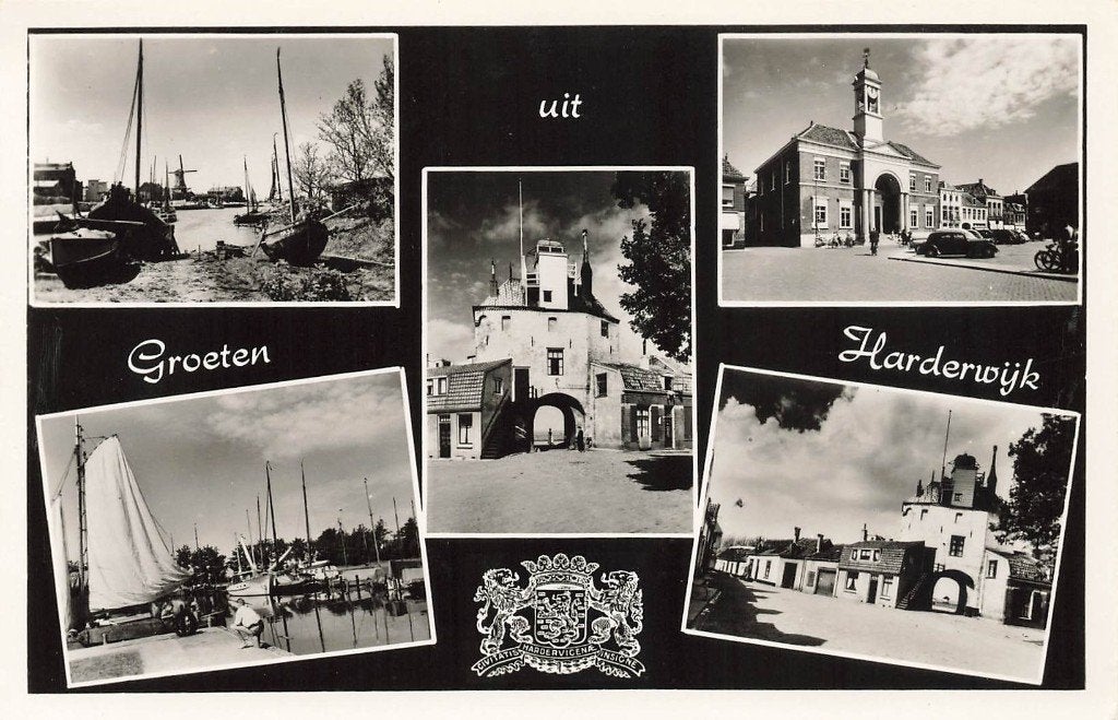 Groeten uit Harderwijk, Ophalen of Verzenden, 1940 tot 1960, Gelopen, Gelderland
