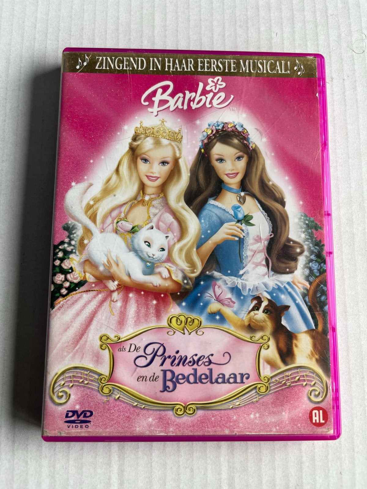 Barbie als de Prinses en de Bedelaar DVD, Nederlands, Gebruikt, Bonusmateriaal, Alle leeftijden