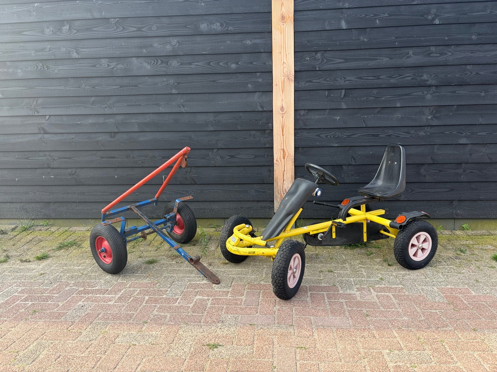 Gebruikte skelter + aanhanger/takelwagen, Ophalen, Gebruikt, Overige merken, Met kar of aanhanger