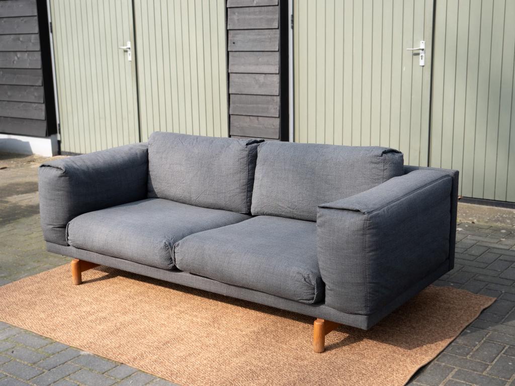 Muuto Rest | 2-zits design bank | antraciet, Gebruikt, Tweepersoons, 75 tot 100 cm, Ophalen of Verzenden