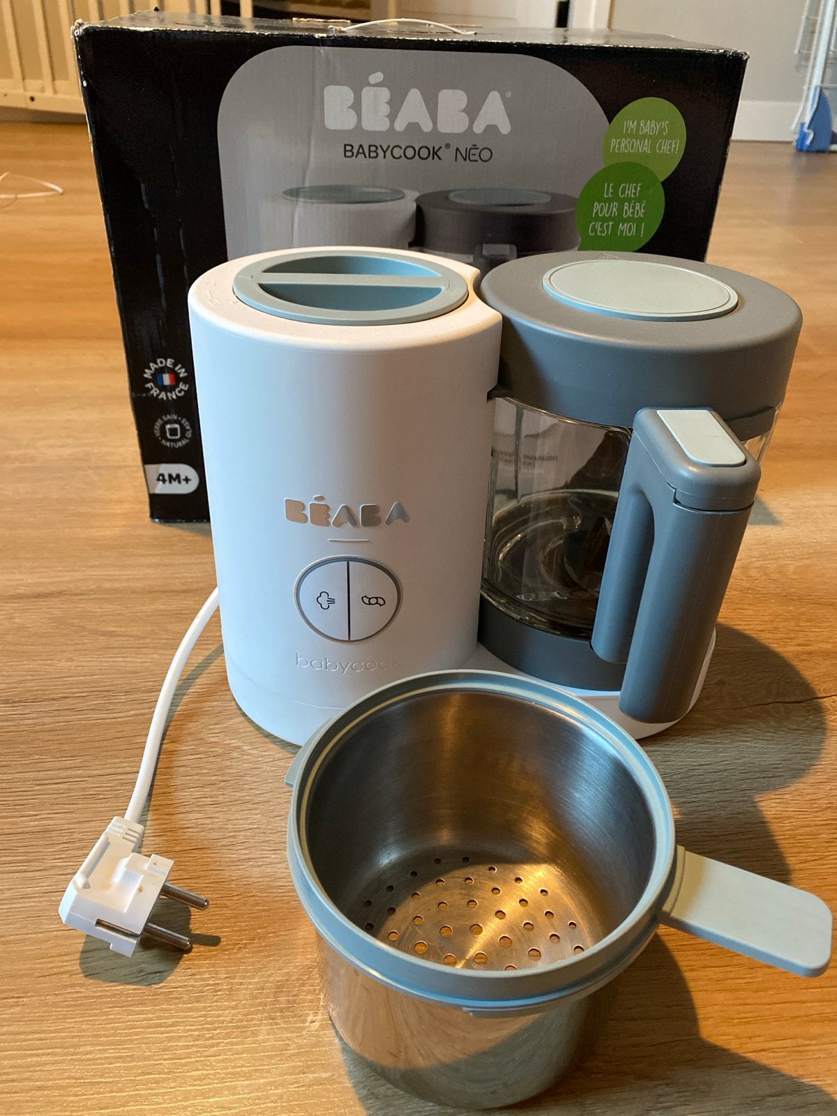 Beaba Babycook Neo met RVS bakje, Ophalen of Verzenden, Zo goed als nieuw, Stoomfunctie, Babyvoedingmaker