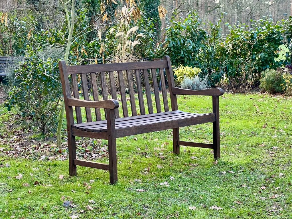 Tuinbank teak, Ophalen, Zo goed als nieuw, Teakhout