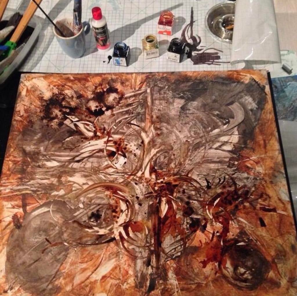 Abstracte kunstwerken en schilderijen op maat, Ophalen of Verzenden