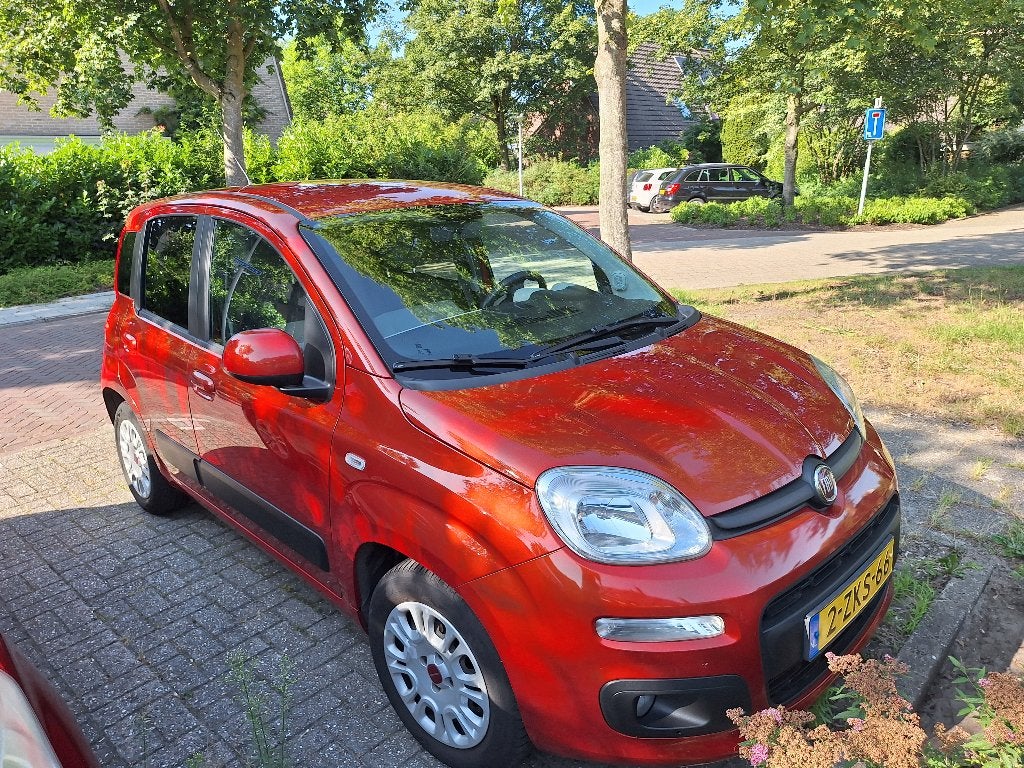Fiat Panda 0.9 Twinair 2015 Rood, Auto's, Voorwielaandrijving, Stof, Panda, Origineel Nederlands