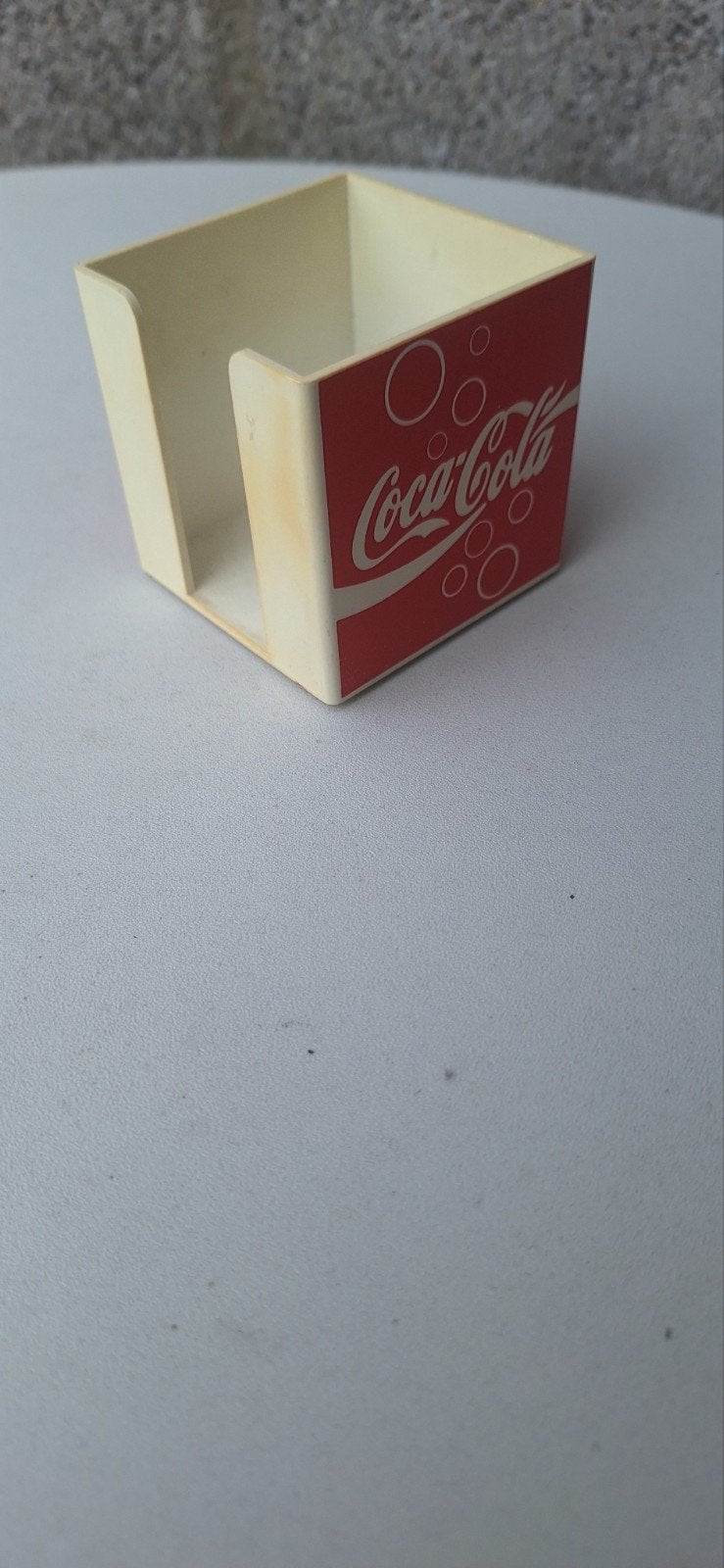 Coca cola memobakje (9526), Verzamelen, Merken en Reclamevoorwerpen, Gebruikt, Gebruiksvoorwerp, ., Coca cola