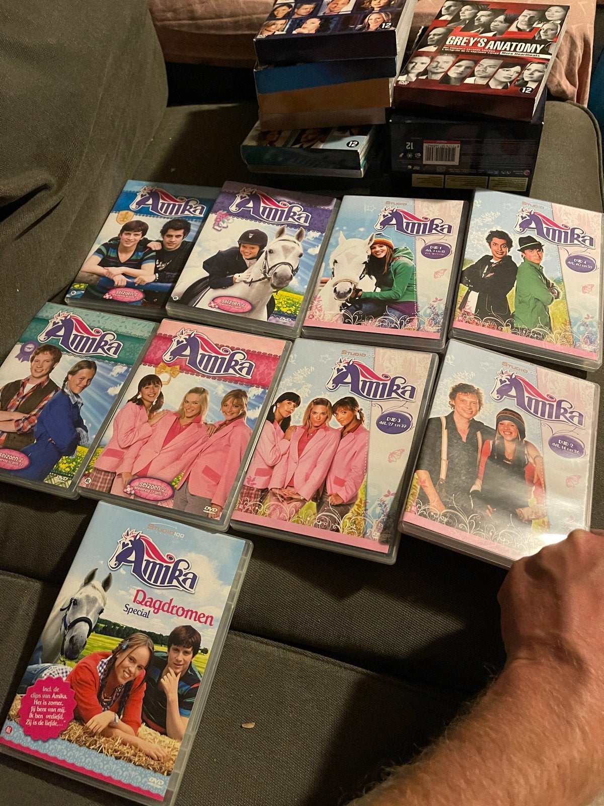 Amika DVD collectie 1-2 seizoen inclusief Dagdromen Special, Gebruikt, Alle leeftijden, Tv-serie, Familie
