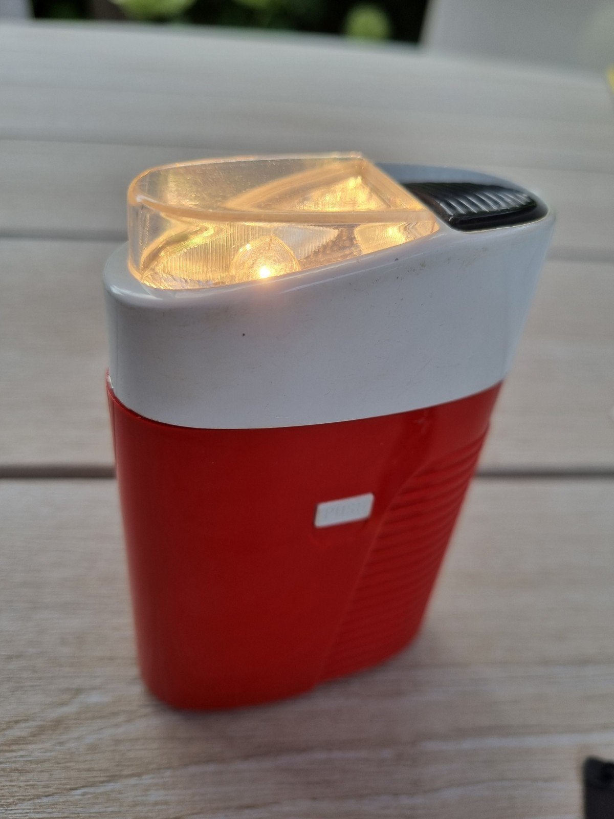 Nostalgische vintage zaklamp jaren '70, Ophalen of Verzenden, Gebruikt, Batterij