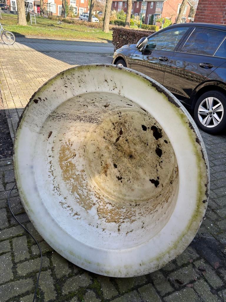 Grote plantenbak met ingebouwde lamp - Tuin/Terras, Tuin en Terras, Ophalen, Kunststof, Gebruikt, 100 cm of meer