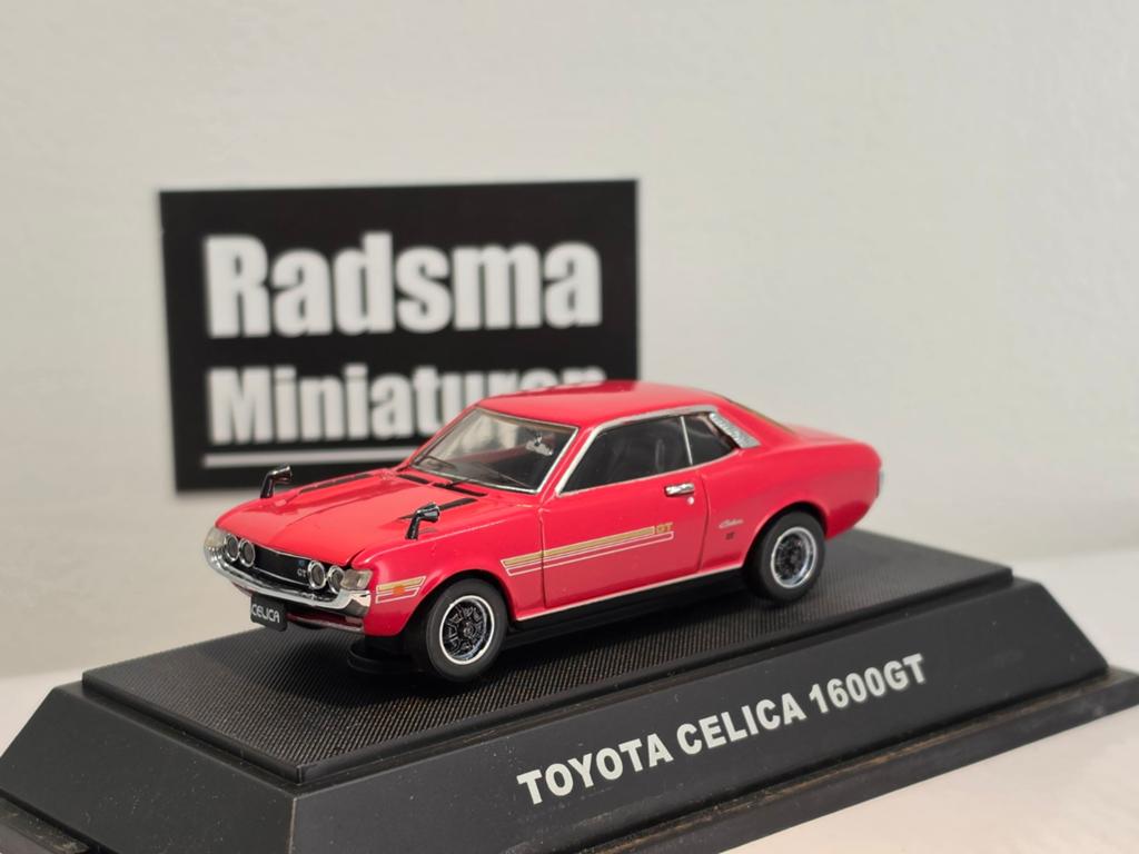 Toyota celica 1600GT - Rood - 1:43 Ebbro, Overige merken, Auto, Ophalen of Verzenden, Zo goed als nieuw