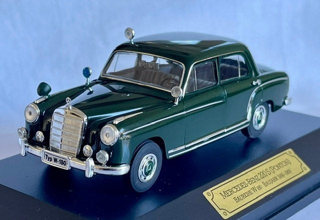 Faller Memory Cars 1:43 Mercedes-Benz 220S Polizei, Ophalen of Verzenden, Zo goed als nieuw, Auto, Overige merken