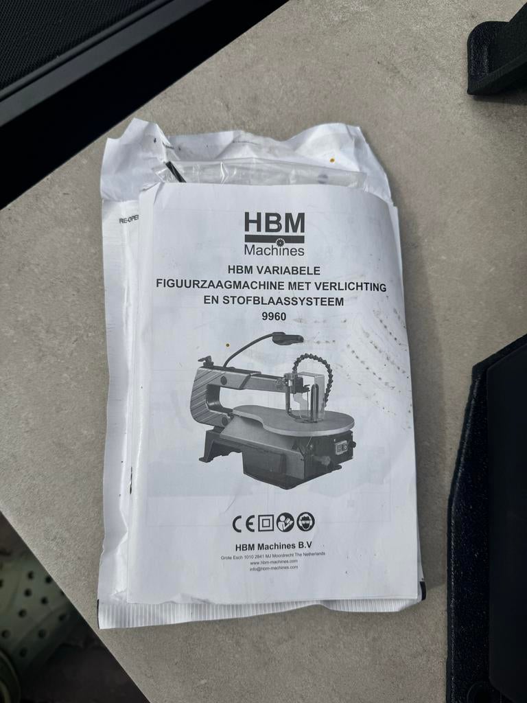 HBM Variabele Figuurzaagmachine met Verlichting, Ophalen, Zo goed als nieuw, 30 tot 70 mm, Figuurzaag