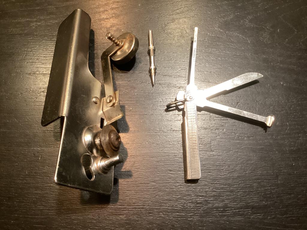 Vintage Pijp Accessoires Set - Pijpenrager & Tabakstamper, Ophalen of Verzenden, Gebruikt