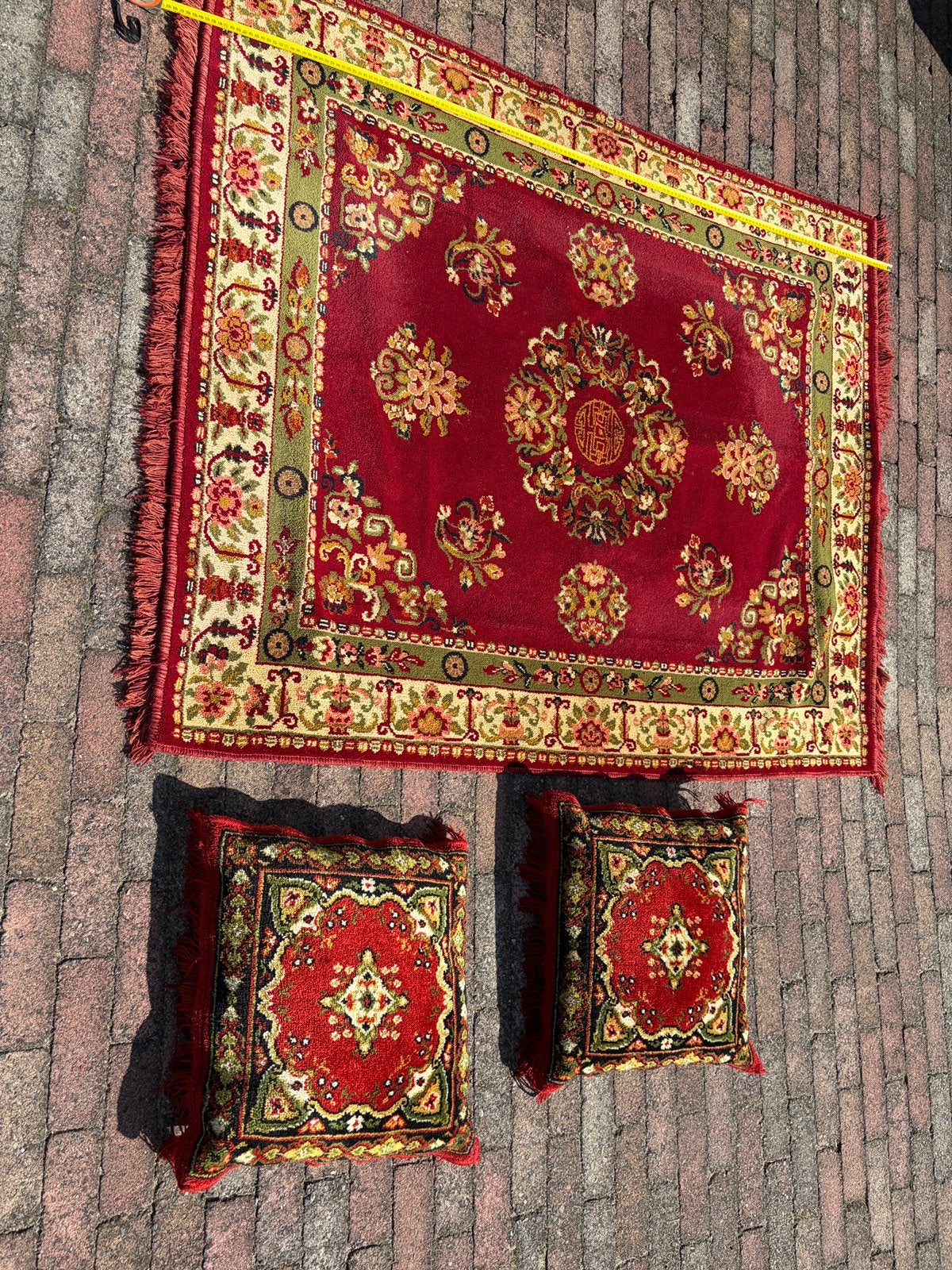 Perzisch kleed en 2 kussentjes, Ophalen of Verzenden