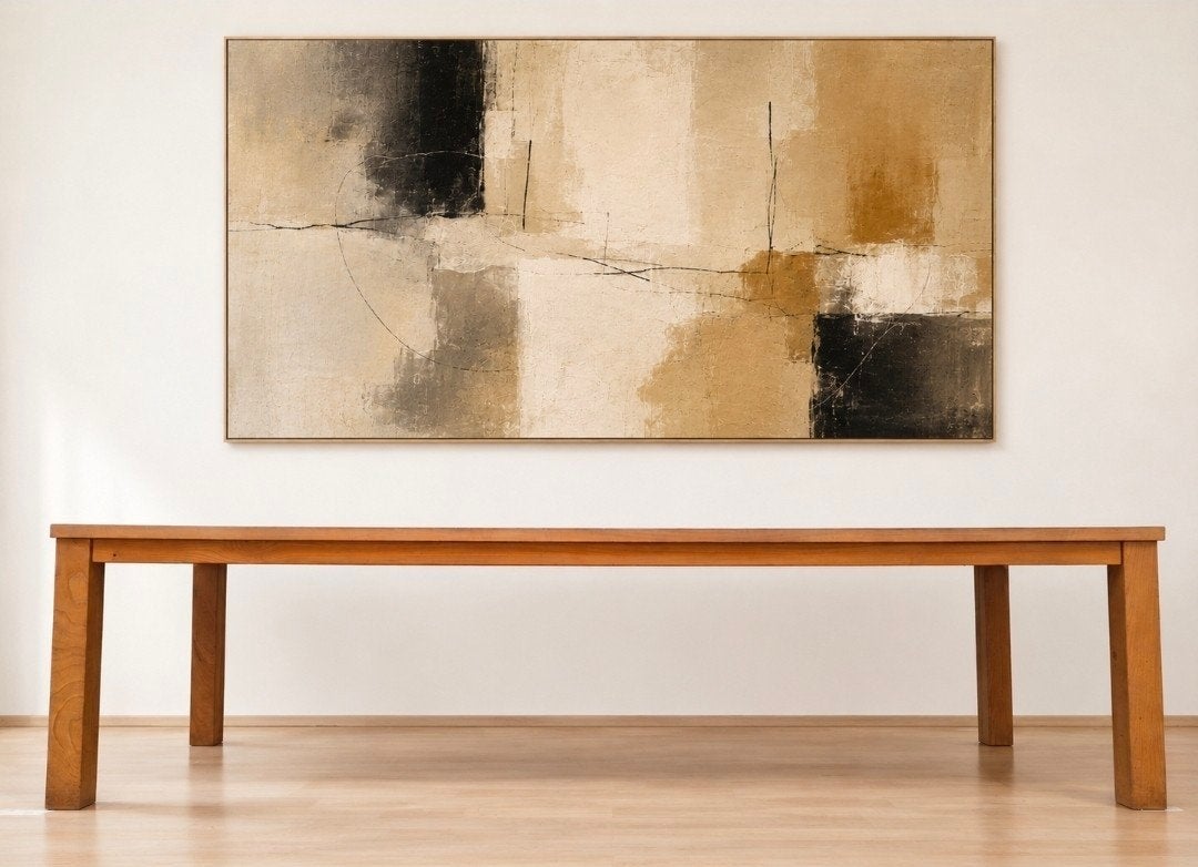 Prachtige grote robuuste tafel van hout 300x102 cm 8-10 ps, Ophalen, Gebruikt, Rechthoekig, 200 cm of meer