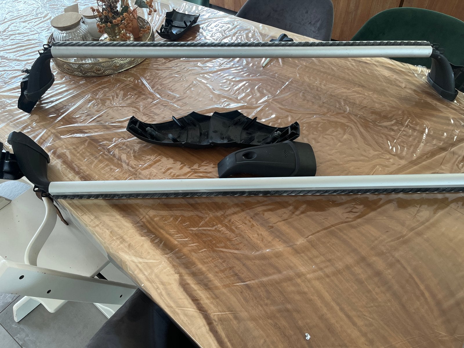 Originele Audi Q4 Sportback e-tron dakdragers (sleutel mist), Ophalen of Verzenden, Gebruikt