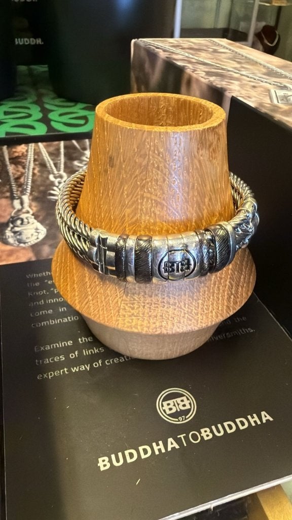 BUDDHA TO BUDDHA ARMBAND TYPE 167 F EDWIN SMALL LIM € 399,95, Ophalen of Verzenden, Nieuw, Zilver, Zilver