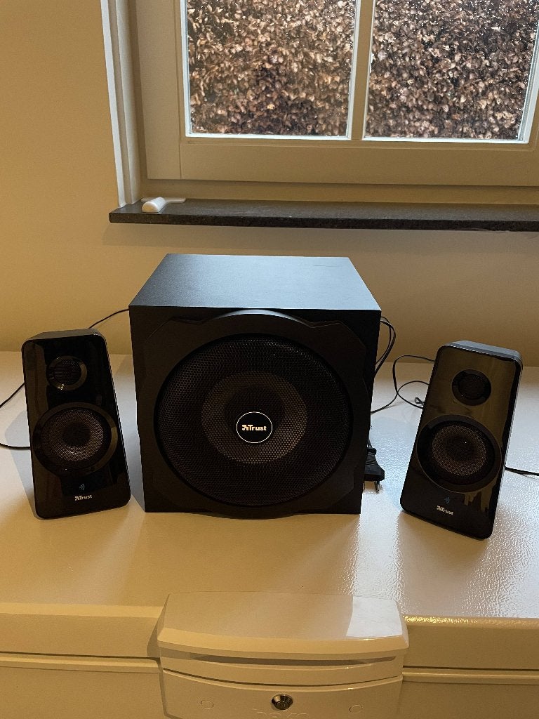 Trust speakerset, Gebruikt, Speakerset, 60 tot 120 watt, Bluetooth
