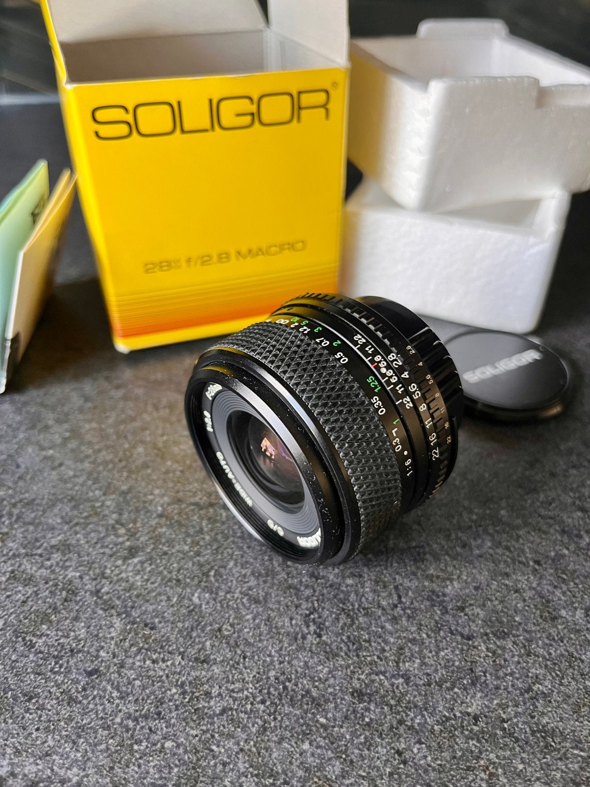 Soligor C/D 28mm f 2.8 macro voor Nikon F, Audio, Tv en Foto, Overige merken, Zo goed als nieuw, Nikon F-mount, 28 mm