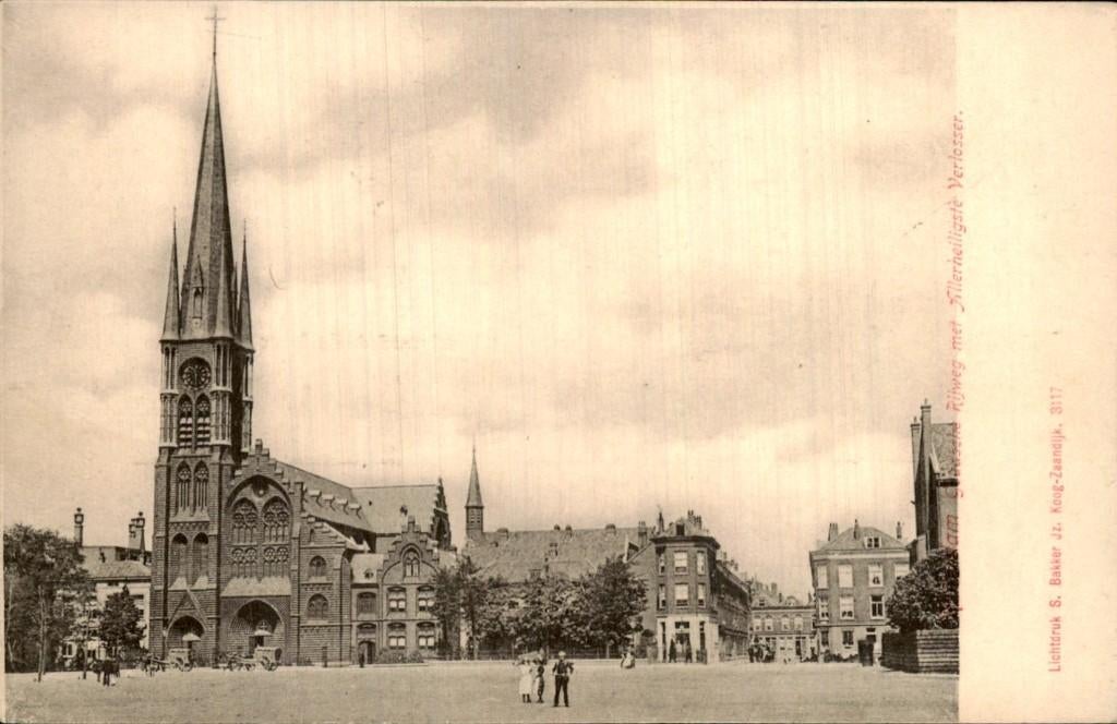 Koog-Zaandijk - Redemptoristen Kerk - Plein, Ophalen of Verzenden, Voor 1920, Gelopen, Noord-Holland