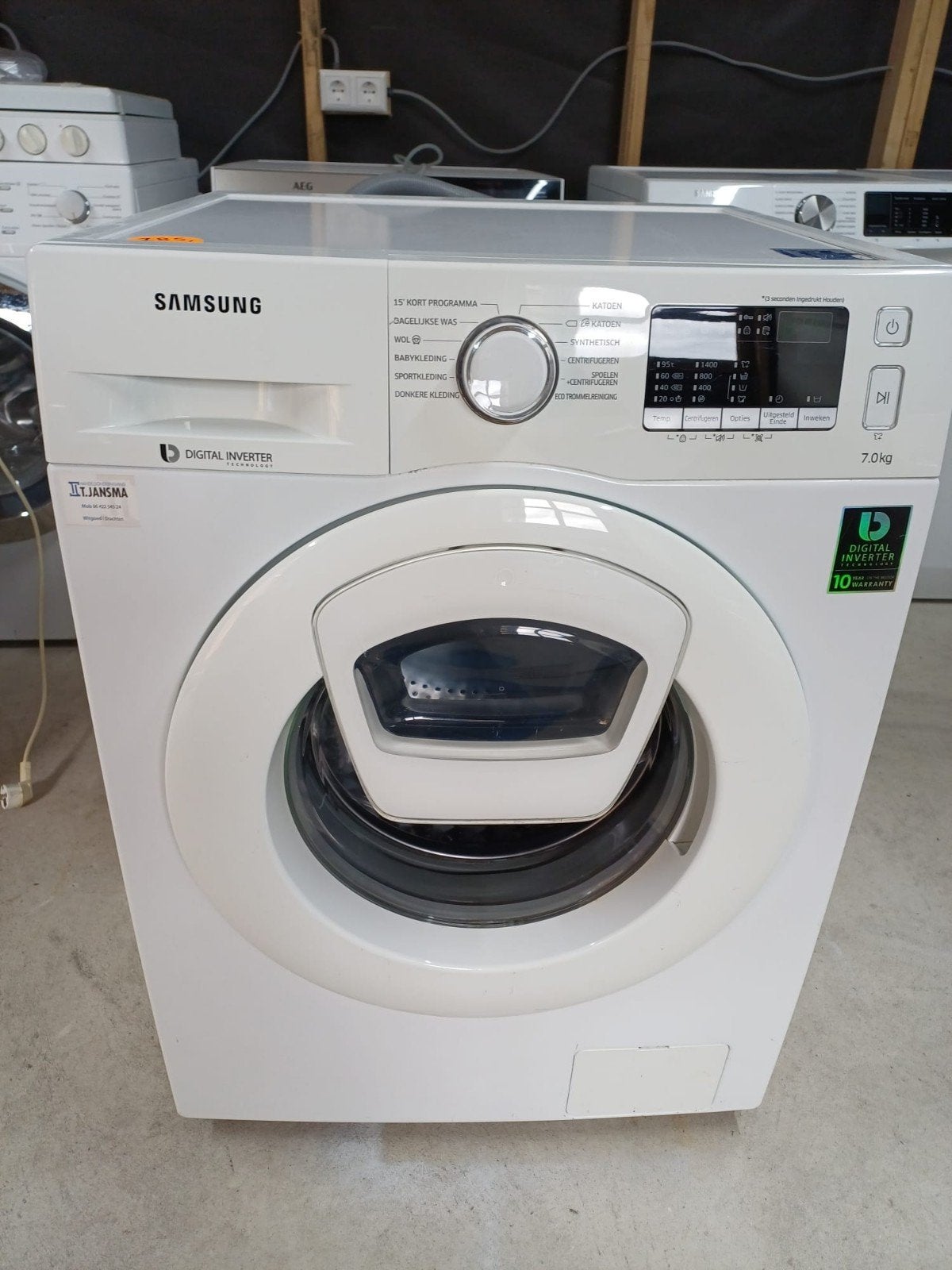 Samsung wasmachine, Ophalen, Zo goed als nieuw, 85 tot 90 cm, 1200 tot 1600 toeren