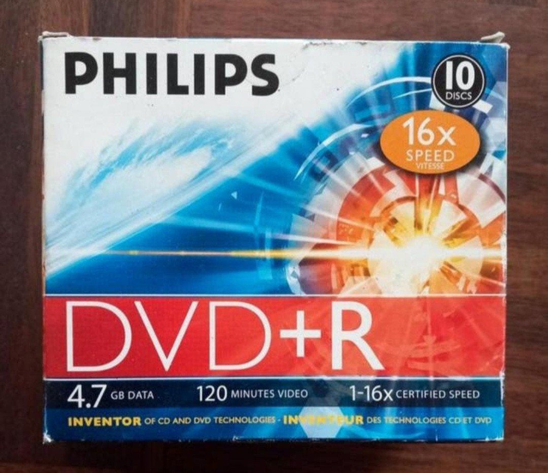 NIEUW doos philips dvd+r 4.7gb case 16x speed 10x ehv/mierlo, Ophalen of Verzenden, Nieuw, Dvd