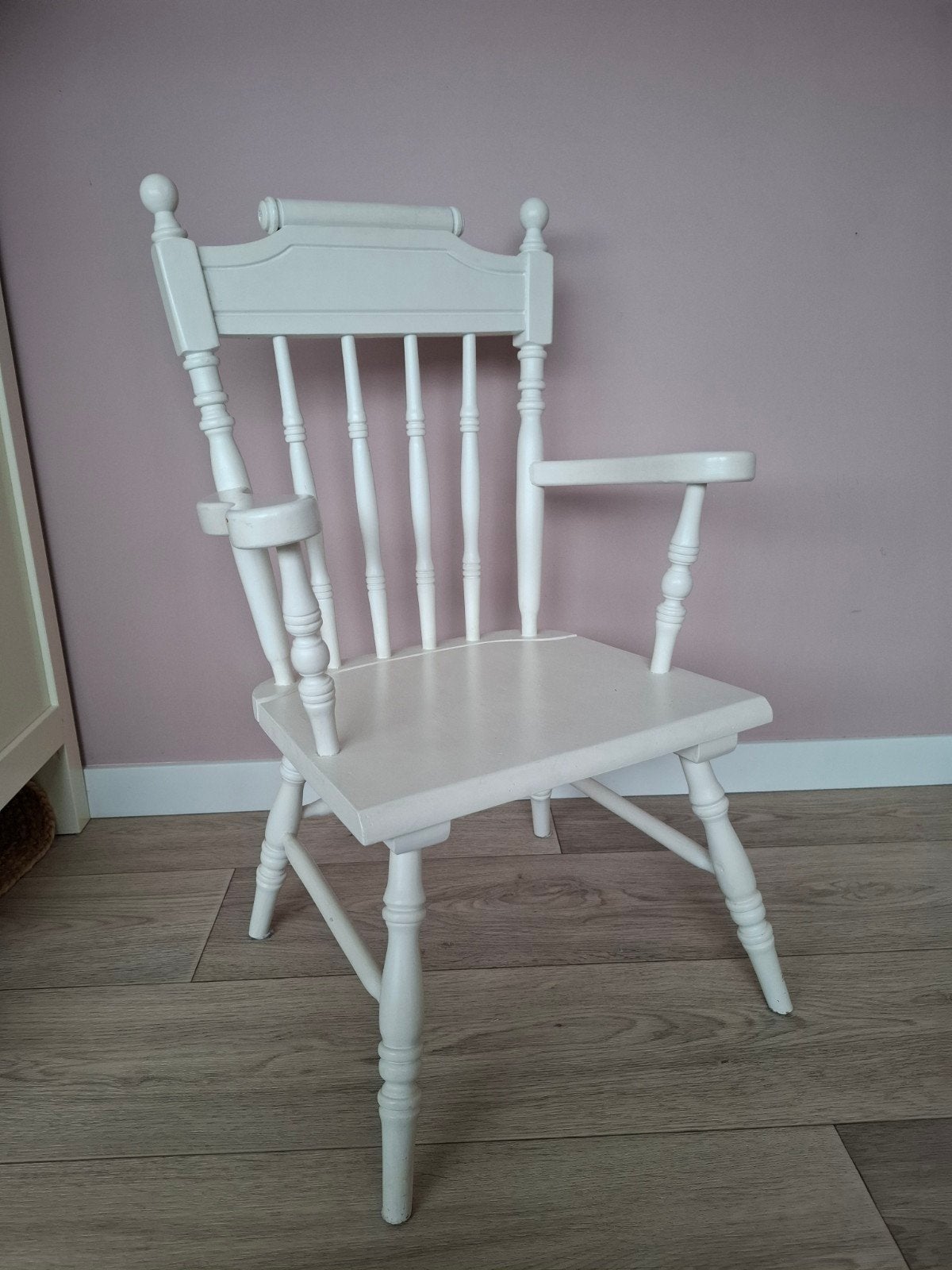 Witte houten stoel voor kinderen, Ophalen, Zo goed als nieuw, Stoel(en)
