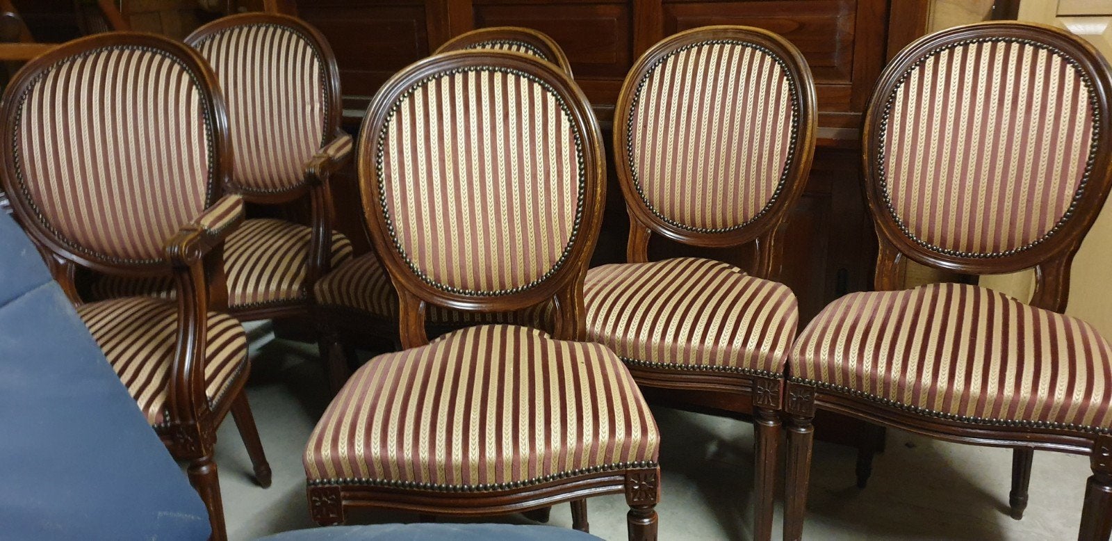 6 Medaillon eetkamerstoelen MAGAZIJNEN OPRUIMING, Ophalen